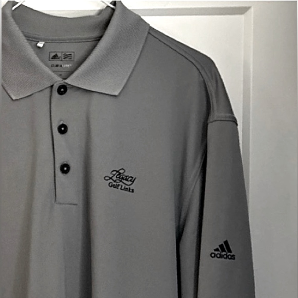 3 for $17! | ADIDAS | Men’s Size M Gray LEGACY Golf Polo with Climalite tech